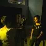 man recording self tape audition